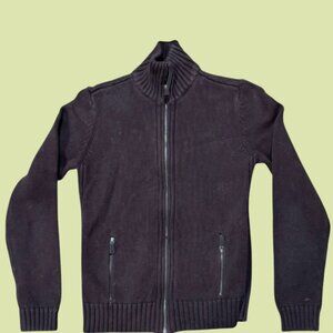 Ralph Lauren Zip-Up Sweater Jacket – Brown | Size Large